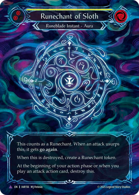 Image for Runechant of Sloth (Yellow)(Marvel) (IAR156-MV) (Omens of the Third Age) - Flesh and Blood TCG
