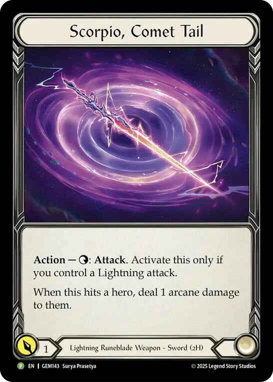 Image for Scorpio, Comet Tail (GEM143-CF) (Gem Pack 5) - Flesh and Blood TCG
