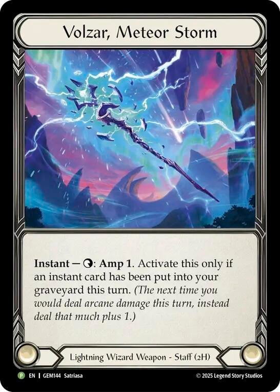 Image for Volzar, Meteor Storm (GEM144-CF) (Gem Pack 5) - Flesh and Blood TCG