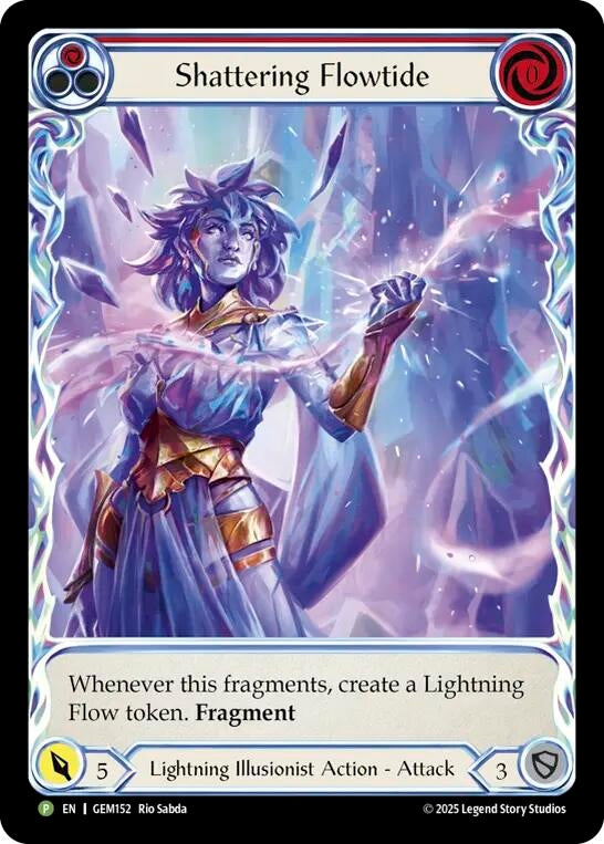 Image for Shattering Flowtide (Red) (GEM152) (Gem Pack 5) - Flesh and Blood TCG