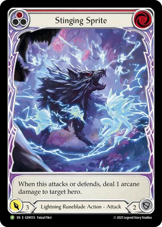 Image for Stinging Sprite (Red) (GEM153) (Gem Pack 5) - Flesh and Blood TCG