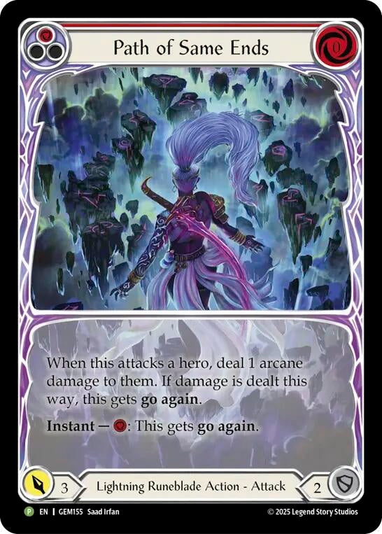 Image for Path of Same Ends (Red) (GEM155) (Gem Pack 5) - Flesh and Blood TCG
