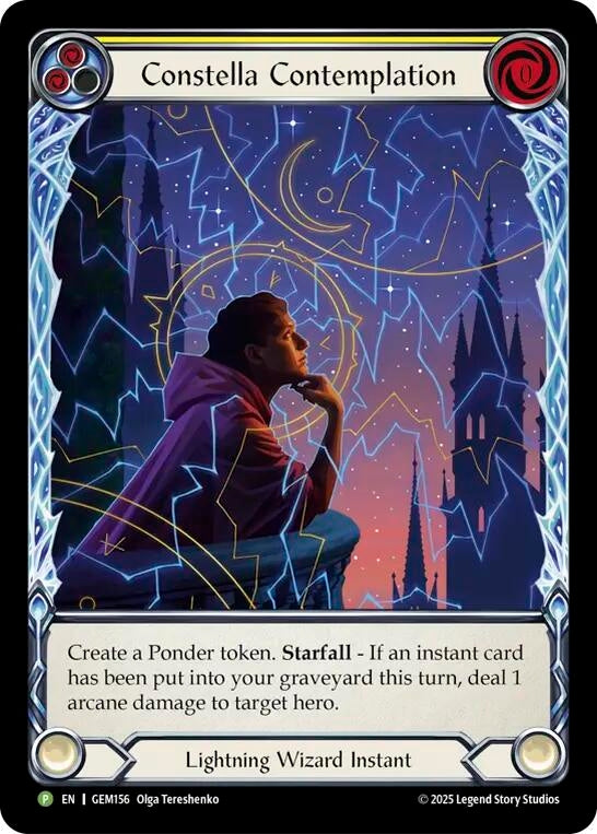 Image for Constella Contemplation (Yellow) (GEM156) (Gem Pack 5) - Flesh and Blood TCG