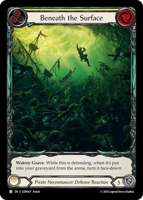 Image for Beneath the Surface (Yellow) (GEM167) (Gem Pack 5) - Flesh and Blood TCG
