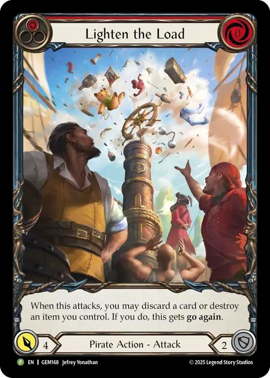 Image for Lighten the Load (Red) (GEM168) (Gem Pack 5) - Flesh and Blood TCG