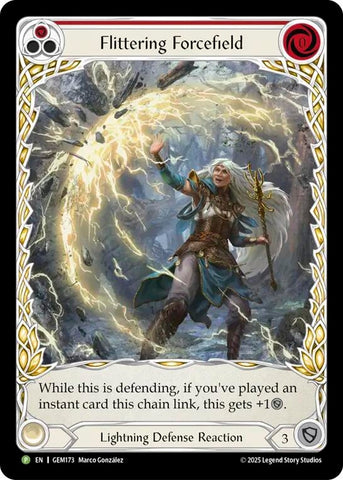 Image for Flittering Forcefield (Red) (GEM173) (Gem Pack 5) - Flesh and Blood TCG