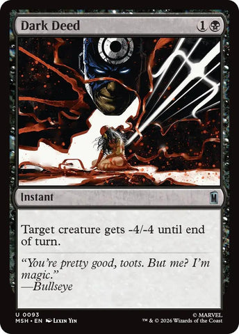 Image for Dark Deed (93) (Marvel Super Heroes) - Magic: The Gathering