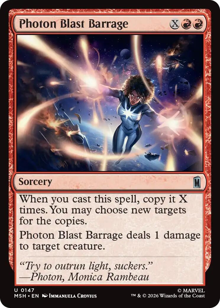 Image for Photon Blast Barrage (147) (Marvel Super Heroes) - Magic: The Gathering