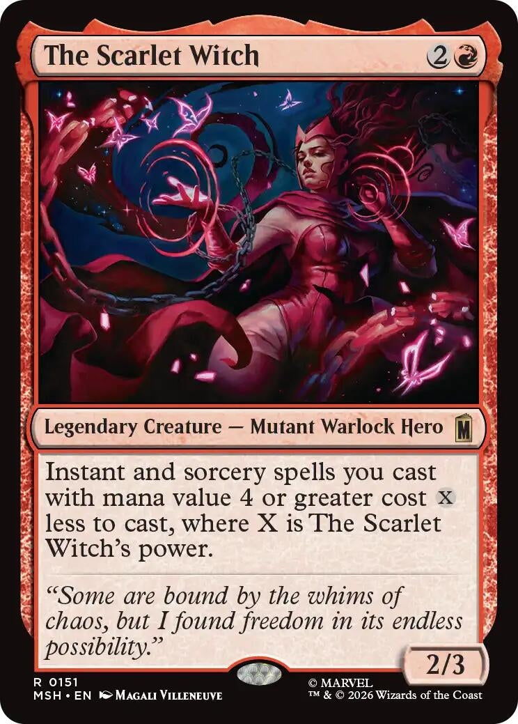 Image for The Scarlet Witch (151) (Marvel Super Heroes) - Magic: The Gathering