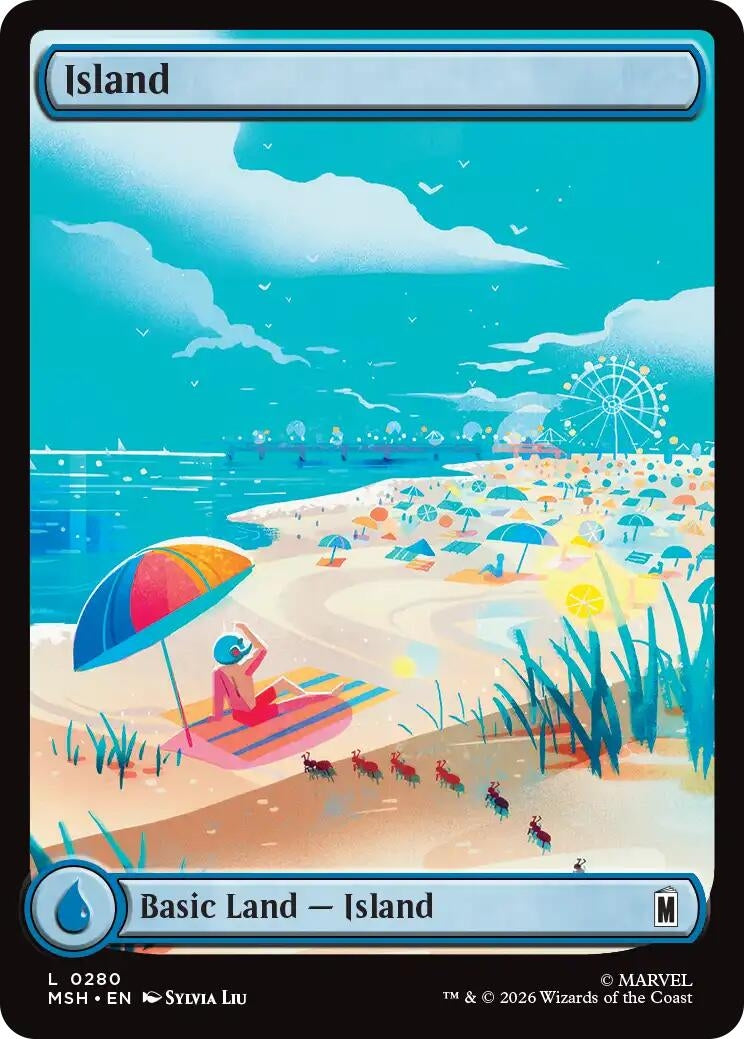 Image for Island (0280) (280) (Marvel Super Heroes) - Magic: The Gathering