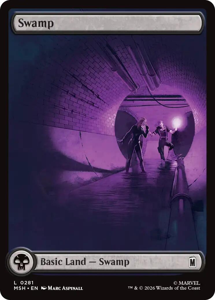 Image for Swamp (0281) (281) (Marvel Super Heroes) - Magic: The Gathering