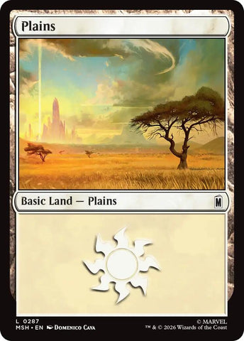 Image for Plains (0287) (287) (Marvel Super Heroes) - Magic: The Gathering