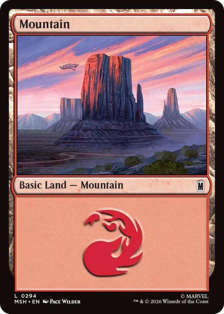 Image for Mountain (0294) (294) (Marvel Super Heroes) - Magic: The Gathering