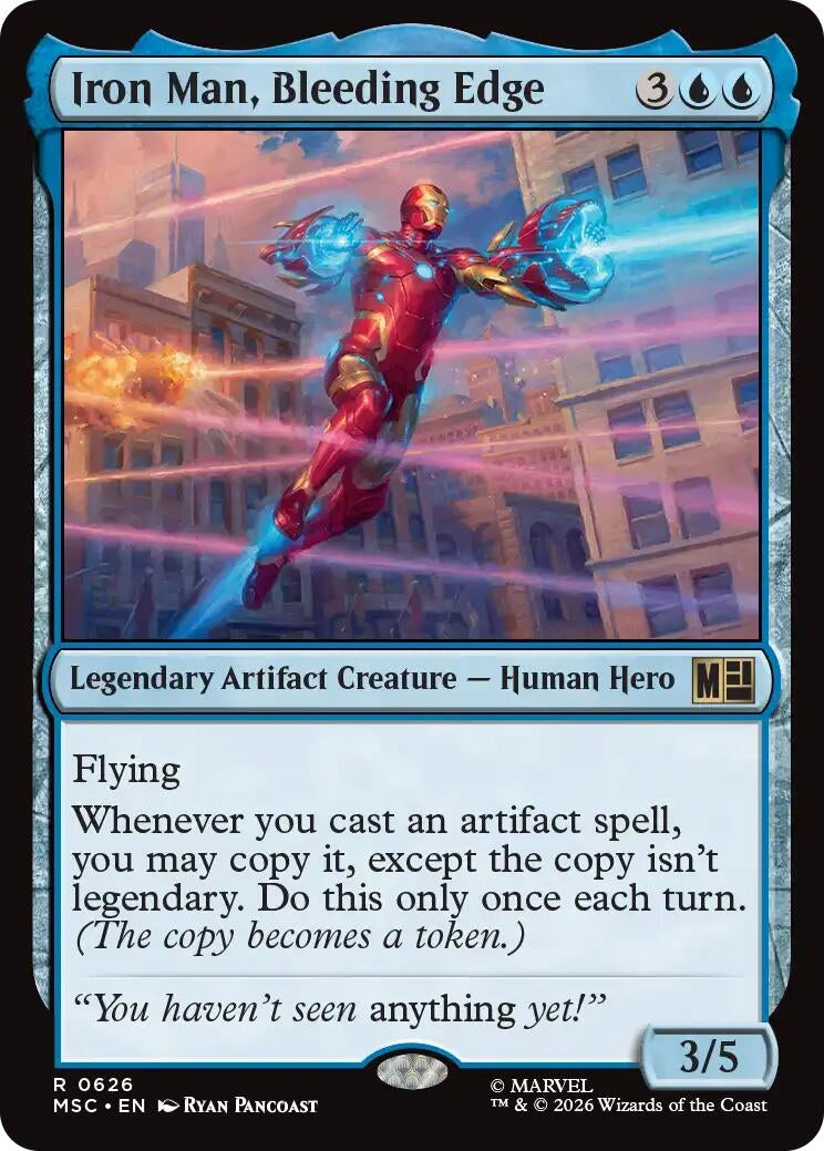 Image for Iron Man, Bleeding Edge (626) (Commander: Marvel Super Heroes) - Magic: The Gathering
