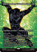 Image for Black Panther, Wakandan King (Borderless) (87) (Marvel Universe Eternal-Legal) - Magic: The Gathering