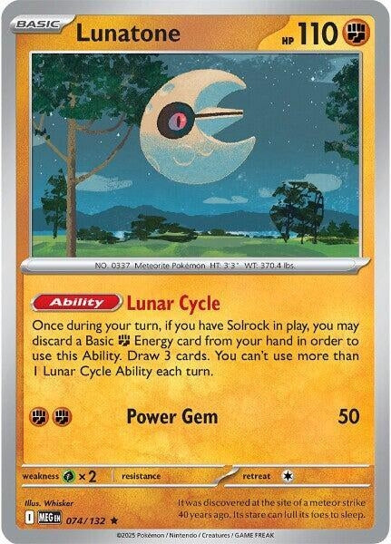 Image for Lunatone - 074/132 (Non-Holo) (074/132) (Deck Exclusives) - Pokemon