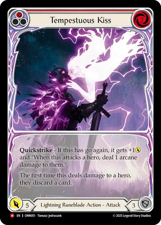 Image for Tempestuous Kiss (Extended Art) (OMN051) (Omens of the Third Age) - Flesh and Blood TCG
