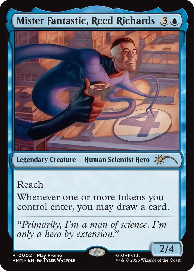 Image for Mister Fantastic, Reed Richards (2) (Standard Showdown Promos) (SSP) - Magic: The Gathering