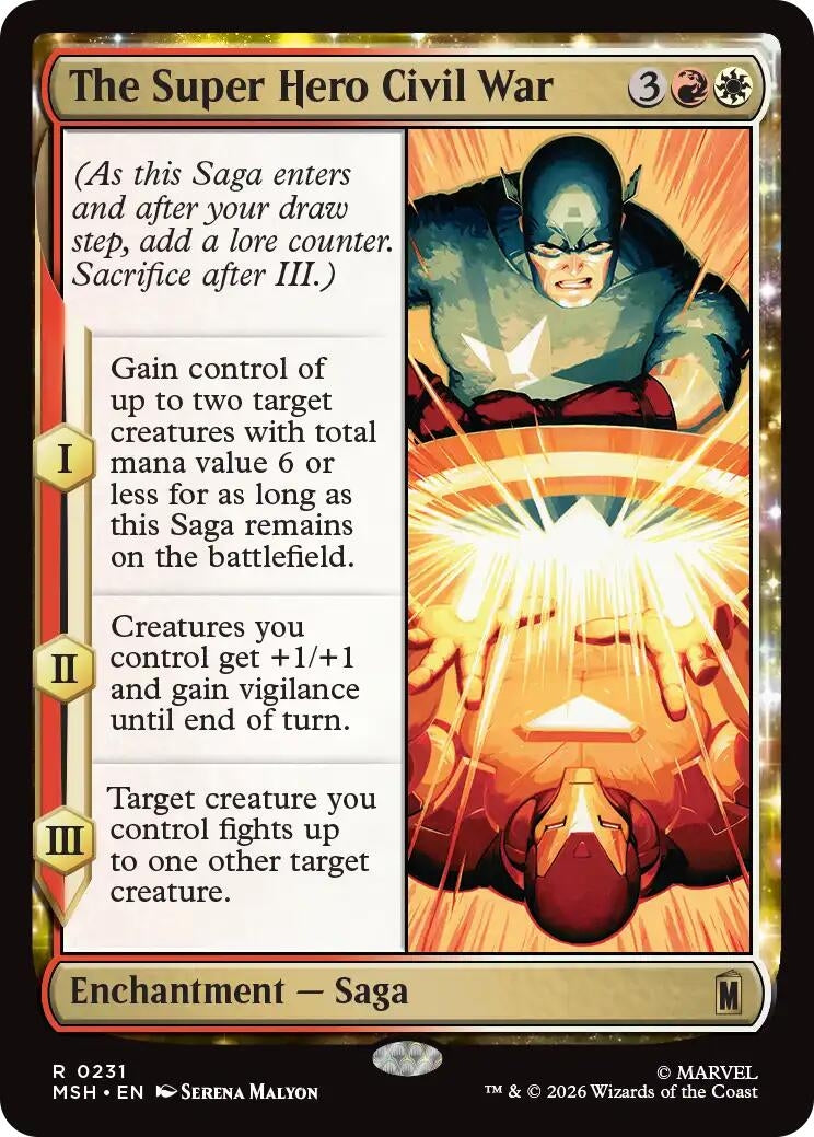 Image for The Super Hero Civil War (231) (Marvel Super Heroes) - Magic: The Gathering