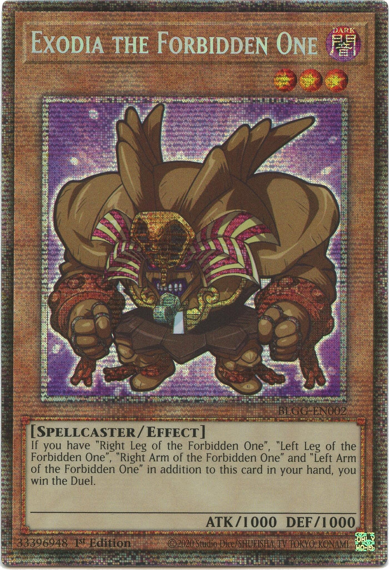 Image for Exodia the Forbidden One (Starlight Rare) (Battles of Legend: Glorious Gallery) - YuGiOh