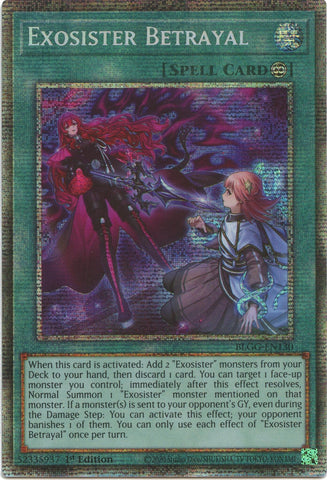 Image for Exosister Betrayal (Starlight Rare) (Battles of Legend: Glorious Gallery) - YuGiOh