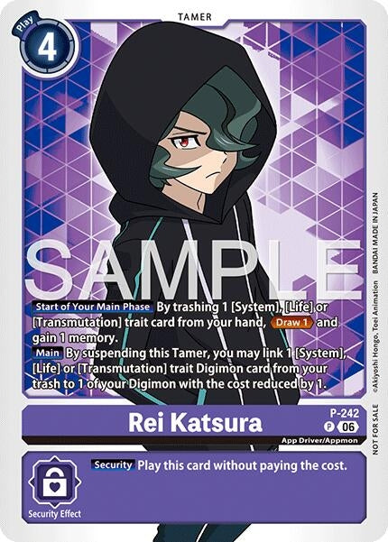 Image for Rei Katsura (Official Store Tournament 2026 Vol. 3 Participant) (P-242 P) (Digimon Promotion Cards) (D-PR) - Digimon Card Game