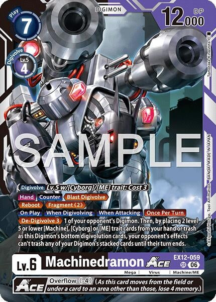 Image for Machinedramon ACE (EX12-059 SR) (Digital World Shambala) (EX-12) - Digimon Card Game