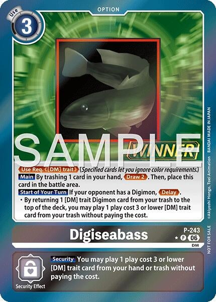 Image for Digiseabass (Official Store Tournament 2026 Vol. 3 Winner) (P-243 P) (Digimon Promotion Cards) (D-PR) - Digimon Card Game