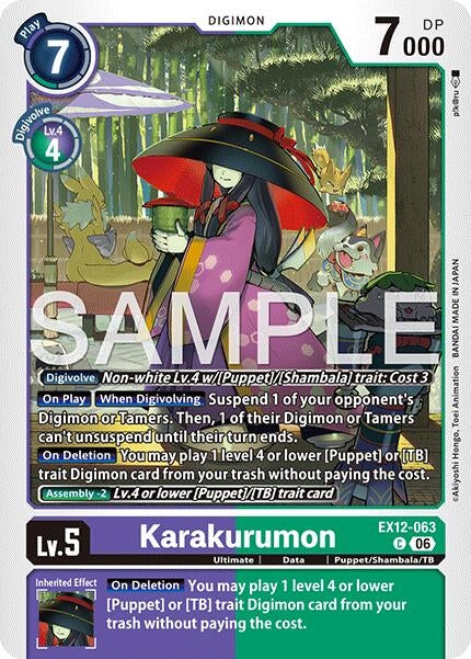Image for Karakurumon (EX12-063 C) (Digital World Shambala) (EX-12) - Digimon Card Game