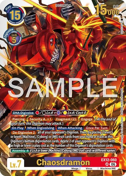 Image for Chaosdramon (EX12-060 UR) (Digital World Shambala) (EX-12) - Digimon Card Game