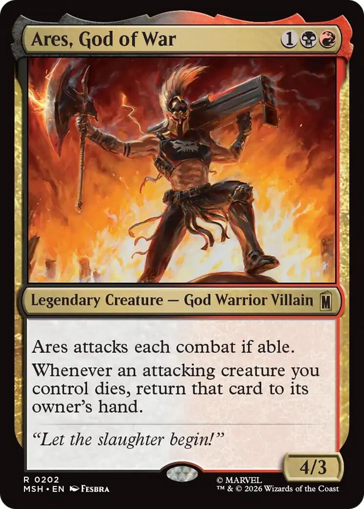 Image for Ares, God of War (202) (Marvel Super Heroes) - Magic: The Gathering