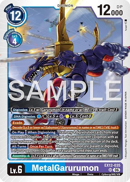Image for MetalGarurumon (EX12-035 SR) (Digital World Shambala) (EX-12) - Digimon Card Game
