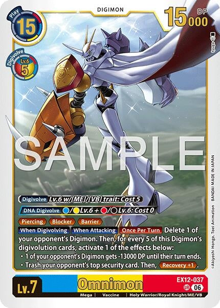 Image for Omnimon (EX12-037 UR) (Digital World Shambala) (EX-12) - Digimon Card Game