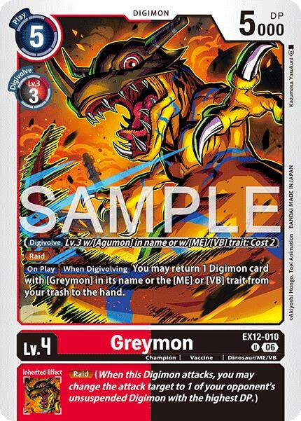Image for Greymon (EX12-010 U) (Digital World Shambala) (EX-12) - Digimon Card Game
