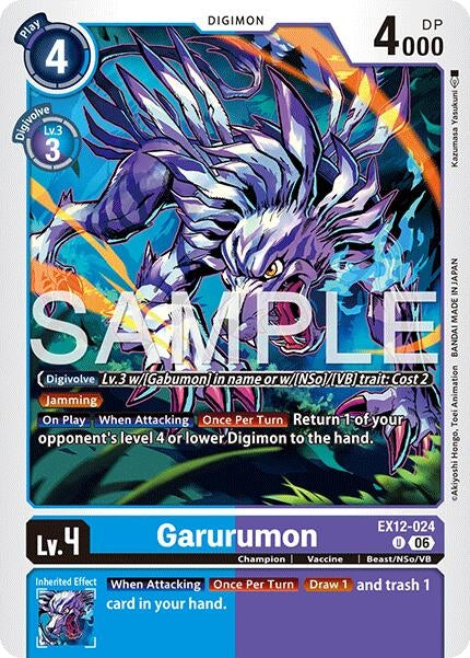 Image for Garurumon (EX12-024 U) (Digital World Shambala) (EX-12) - Digimon Card Game