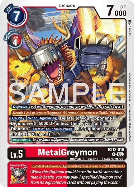 Image for MetalGreymon (EX12-016 R) (Digital World Shambala) (EX-12) - Digimon Card Game
