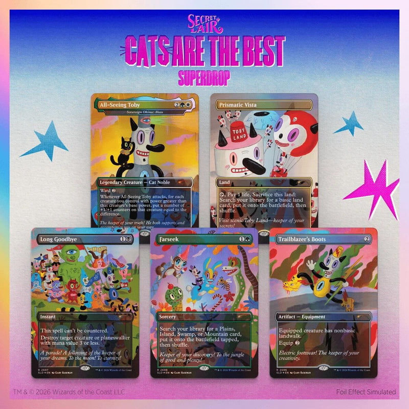 Image for Secret Lair Drop: Toby's Journey By Gary Baseman - Traditional Foil Edition - Magic: The Gathering