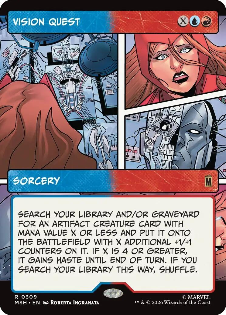 Image for Vision Quest (Borderless) (309) (Marvel Super Heroes) - Magic: The Gathering