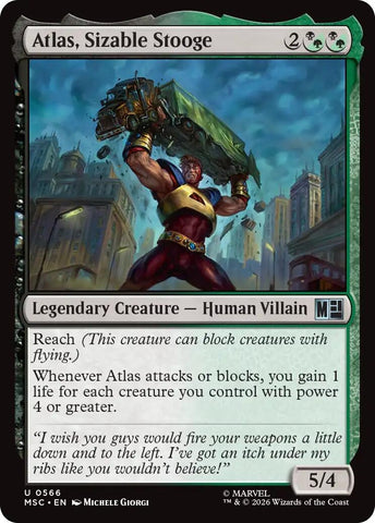 Image for Atlas, Sizable Stooge (566) (Commander: Marvel Super Heroes) - Magic: The Gathering