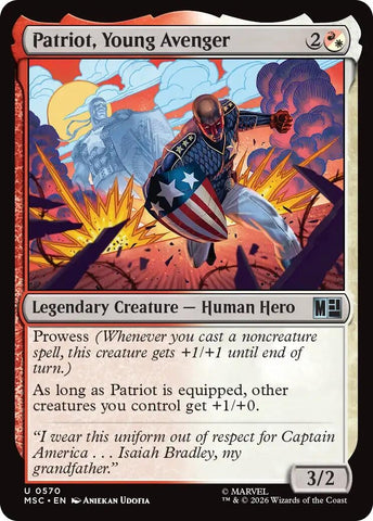Image for Patriot, Young Avenger (570) (Commander: Marvel Super Heroes) - Magic: The Gathering