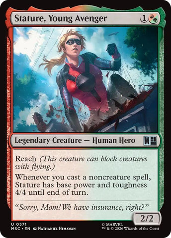 Image for Stature, Young Avenger (571) (Commander: Marvel Super Heroes) - Magic: The Gathering