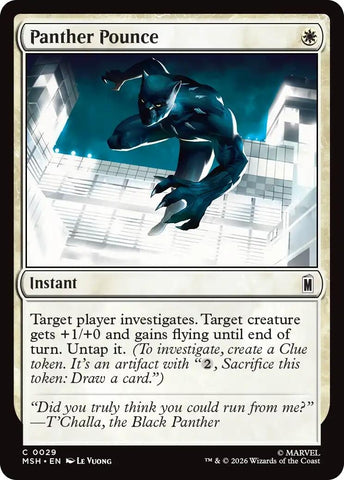 Image for Panther Pounce (29) (Marvel Super Heroes) - Magic: The Gathering