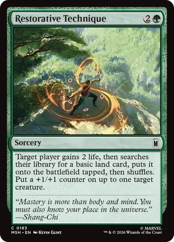 Image for Restorative Technique (183) (Marvel Super Heroes) - Magic: The Gathering