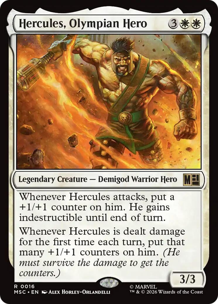 Image for Hercules, Olympian Hero (16) (Commander: Marvel Super Heroes) - Magic: The Gathering
