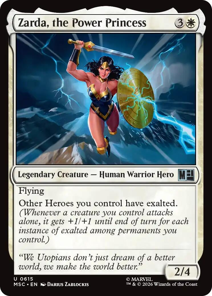 Image for Zarda, the Power Princess (615) (Commander: Marvel Super Heroes) - Magic: The Gathering
