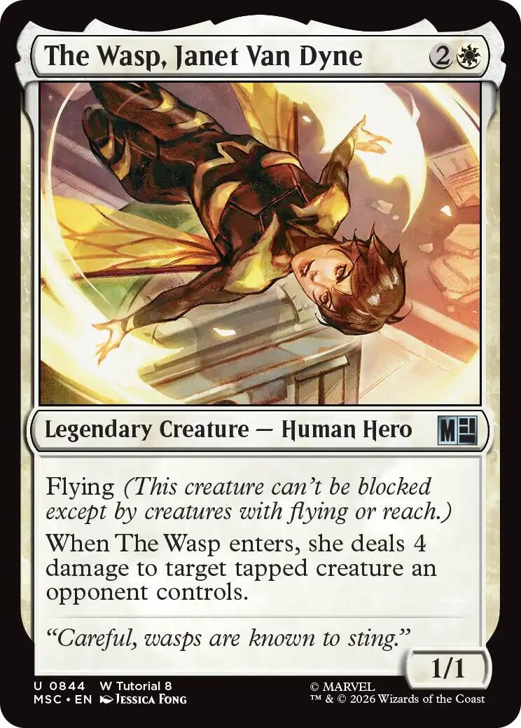 Image for The Wasp, Janet Van Dyne (0844) (844) (Commander: Marvel Super Heroes) - Magic: The Gathering