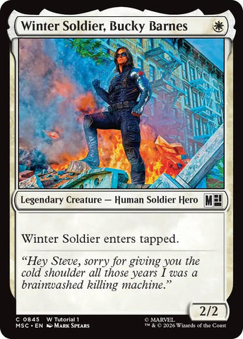 Image for Winter Soldier, Bucky Barnes (0845) (845) (Commander: Marvel Super Heroes) - Magic: The Gathering