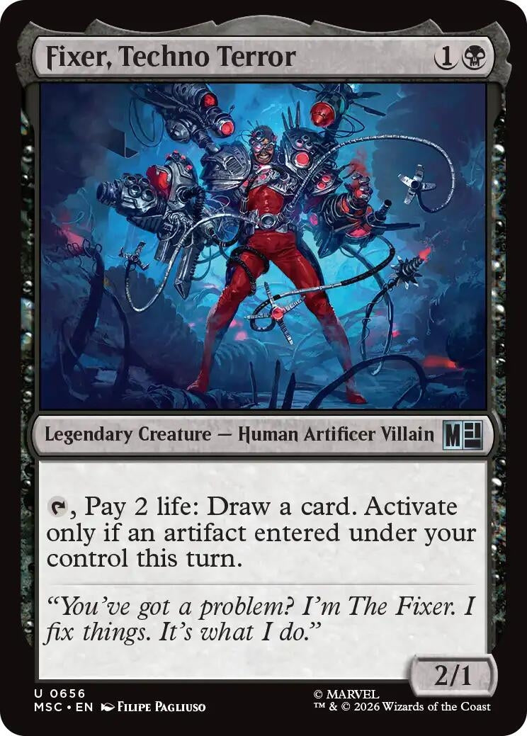 Image for Fixer, Techno Terror (656) (Commander: Marvel Super Heroes) - Magic: The Gathering