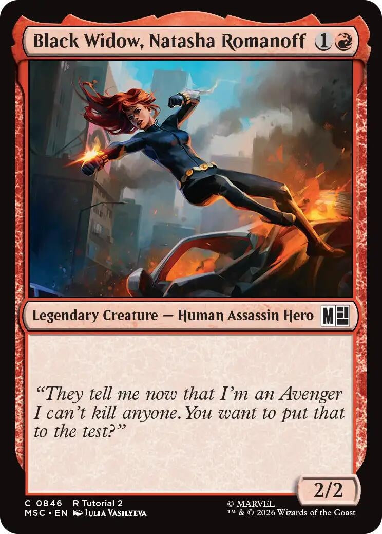 Image for Black Widow, Natasha Romanoff (0846) (846) (Commander: Marvel Super Heroes) - Magic: The Gathering