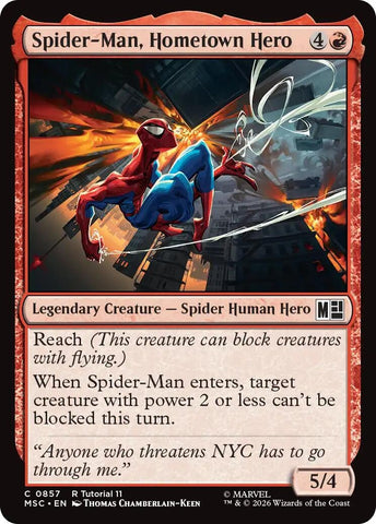 Image for Spider-Man, Hometown Hero (0857) (857) (Commander: Marvel Super Heroes) - Magic: The Gathering